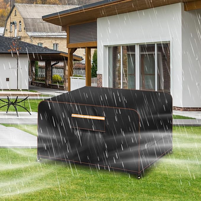 Aoretic Outdoor Garden Furniture Covers Waterproof Rectangular with Air Vent Garden Table Cover